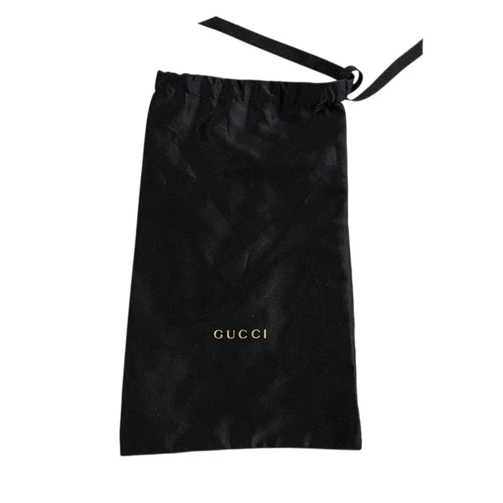 GUCCI Hard‎ Shell Sunglasses Eyeglass Case with Soft Pouch Black Designer Preppy